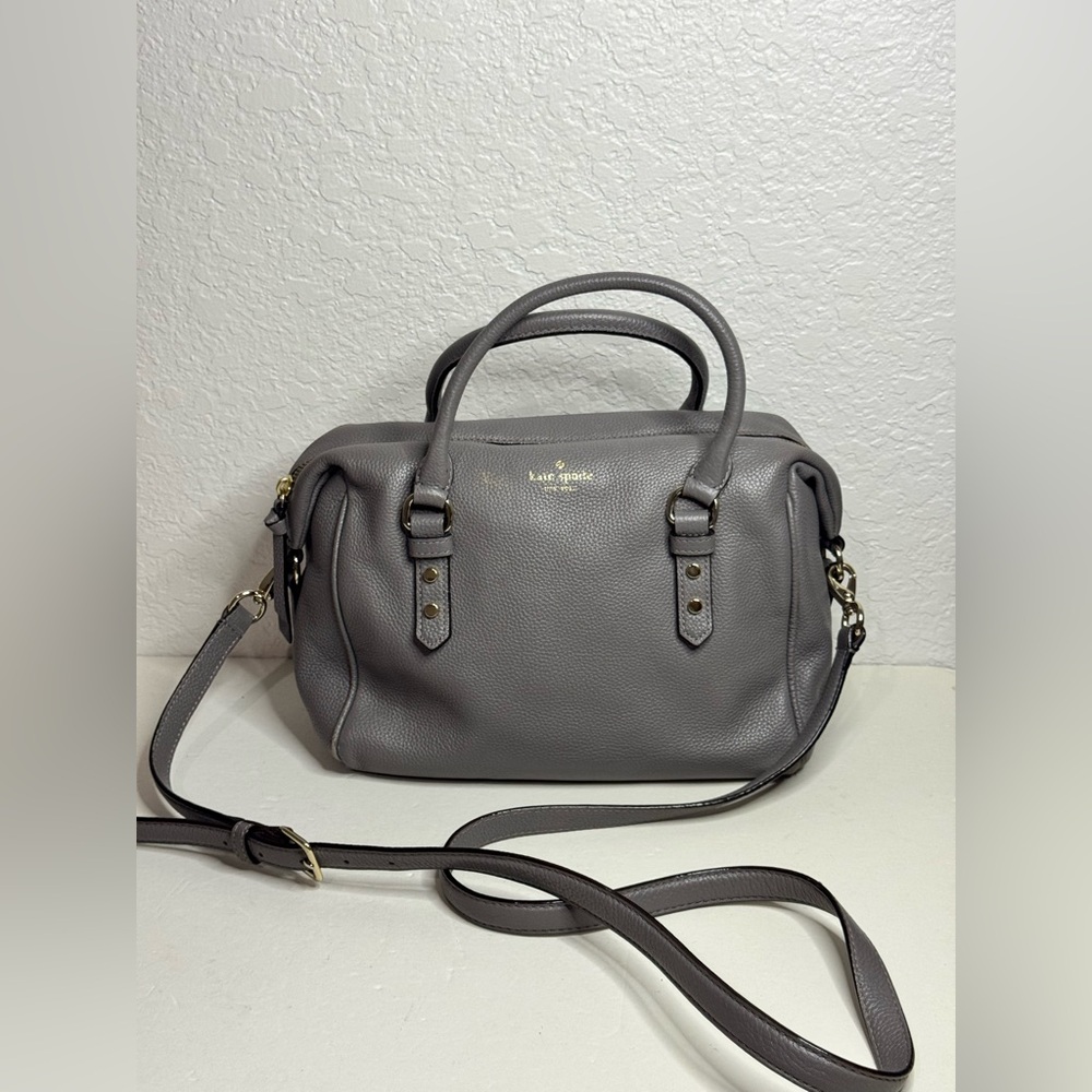 Kate Spade New York GREY MULBERRY STREET JULIANNE SATCHEL
